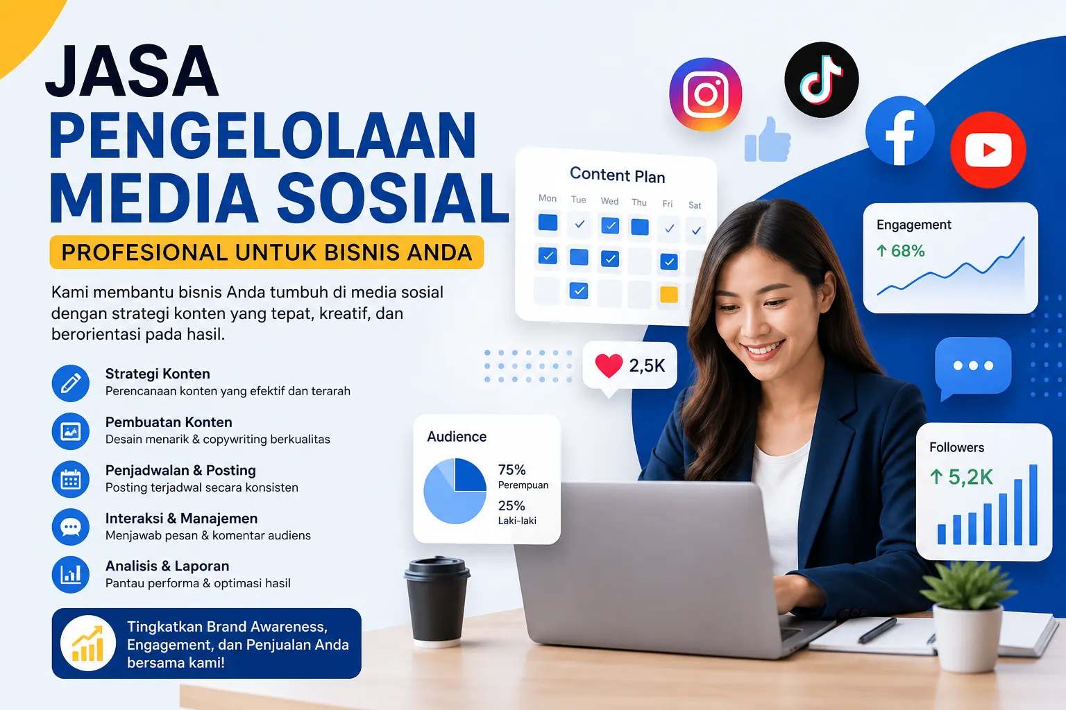 Jasa Pengelolaan Media Sosial Profesional untuk Bisnis Anda